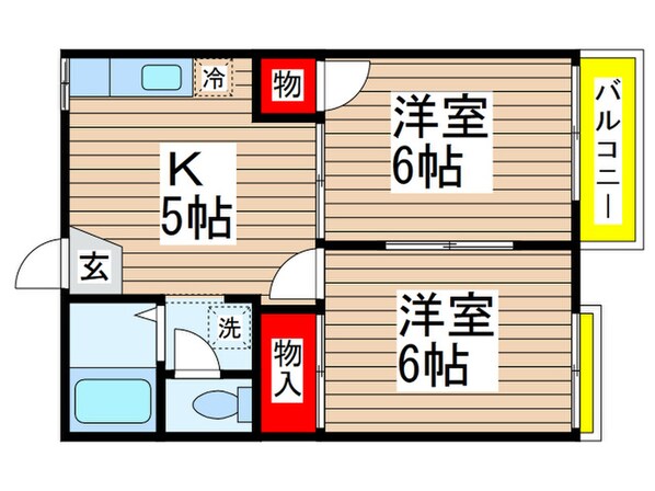 メゾンドソレイユの物件間取画像